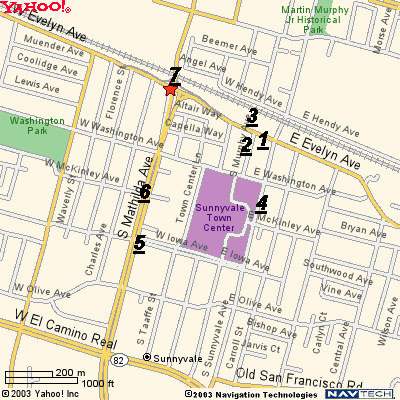 Sunnyvale Town Center. MAP) The Sunnyvale Town Center