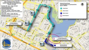 warriors parade map