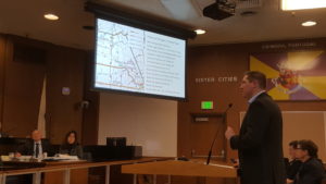 vta staff member presentation at Santa Clara City Council Feb. 7.