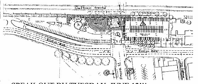 Sunnyvale Caltrain Station Redesign Drawing