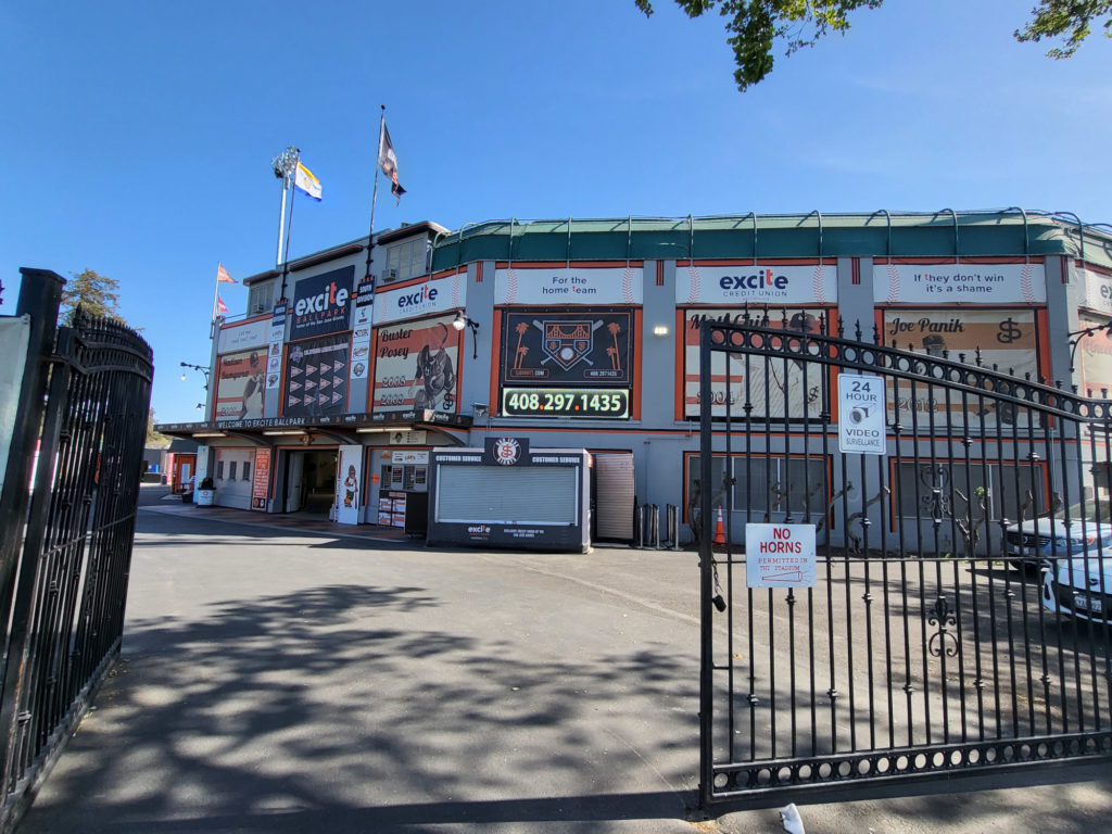Front gate of Excite Ballpark.