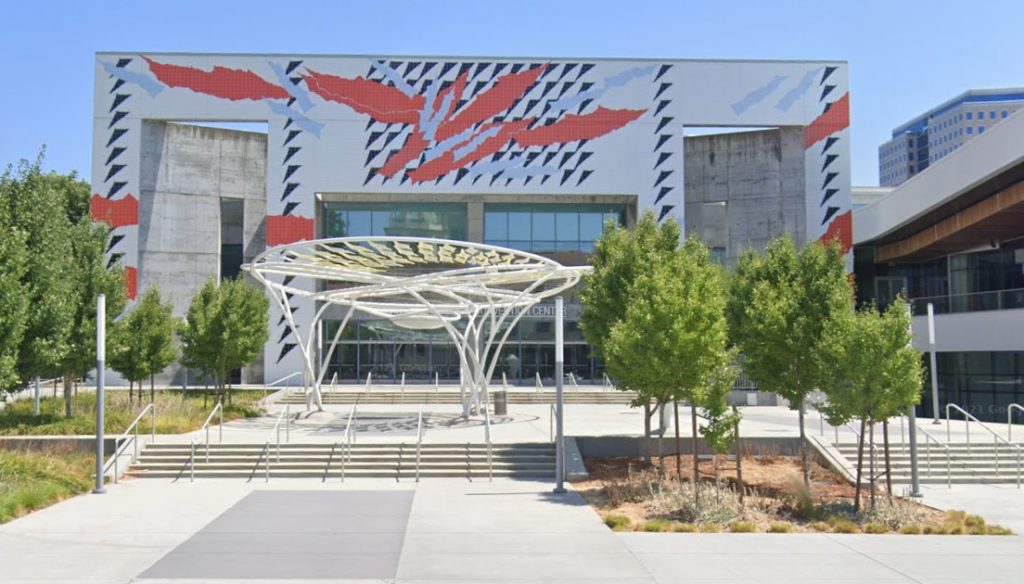 Front entrance of San Jose McEnery Convention Center. Courtesy Google Maps.
