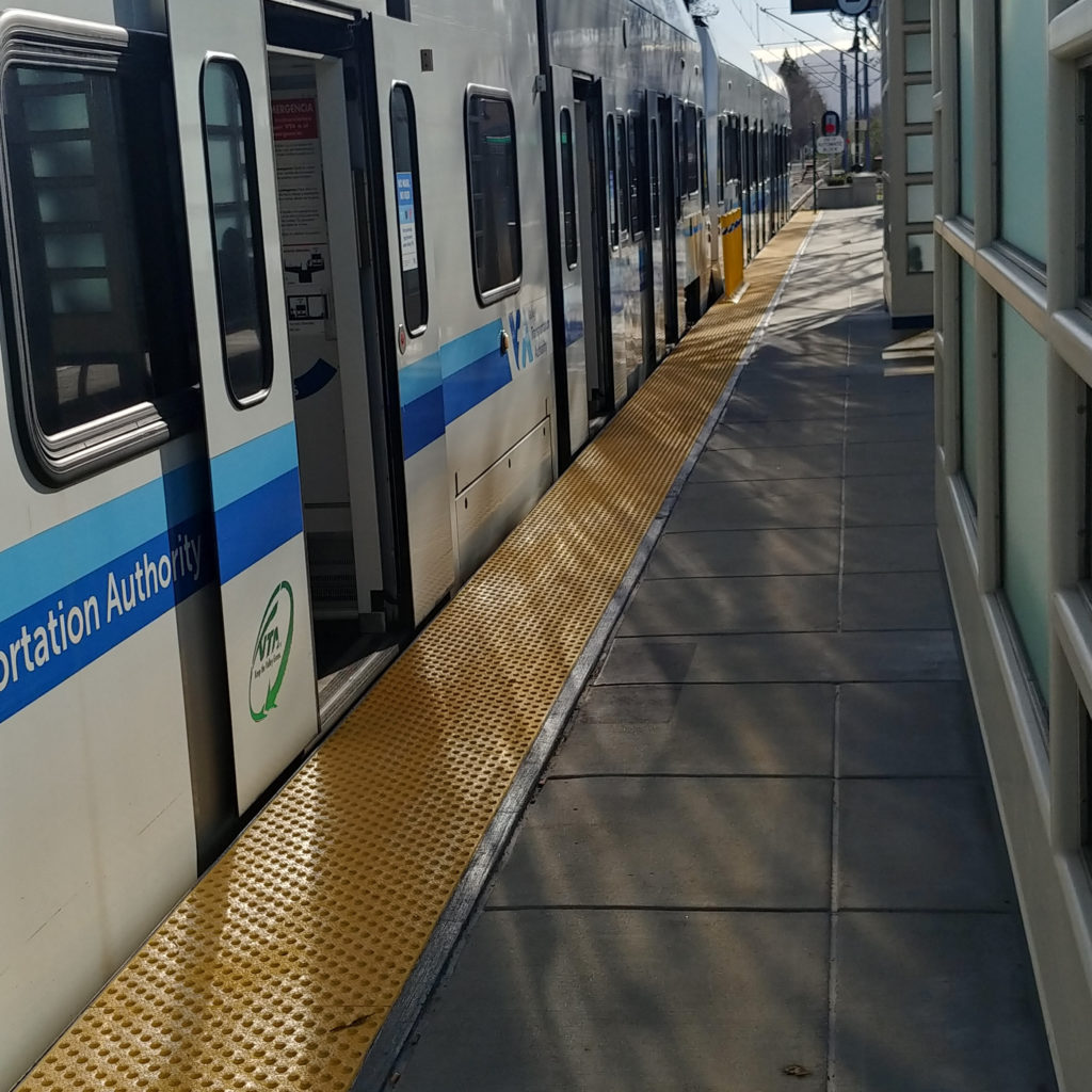 VTA light rail platform @ Winchester station